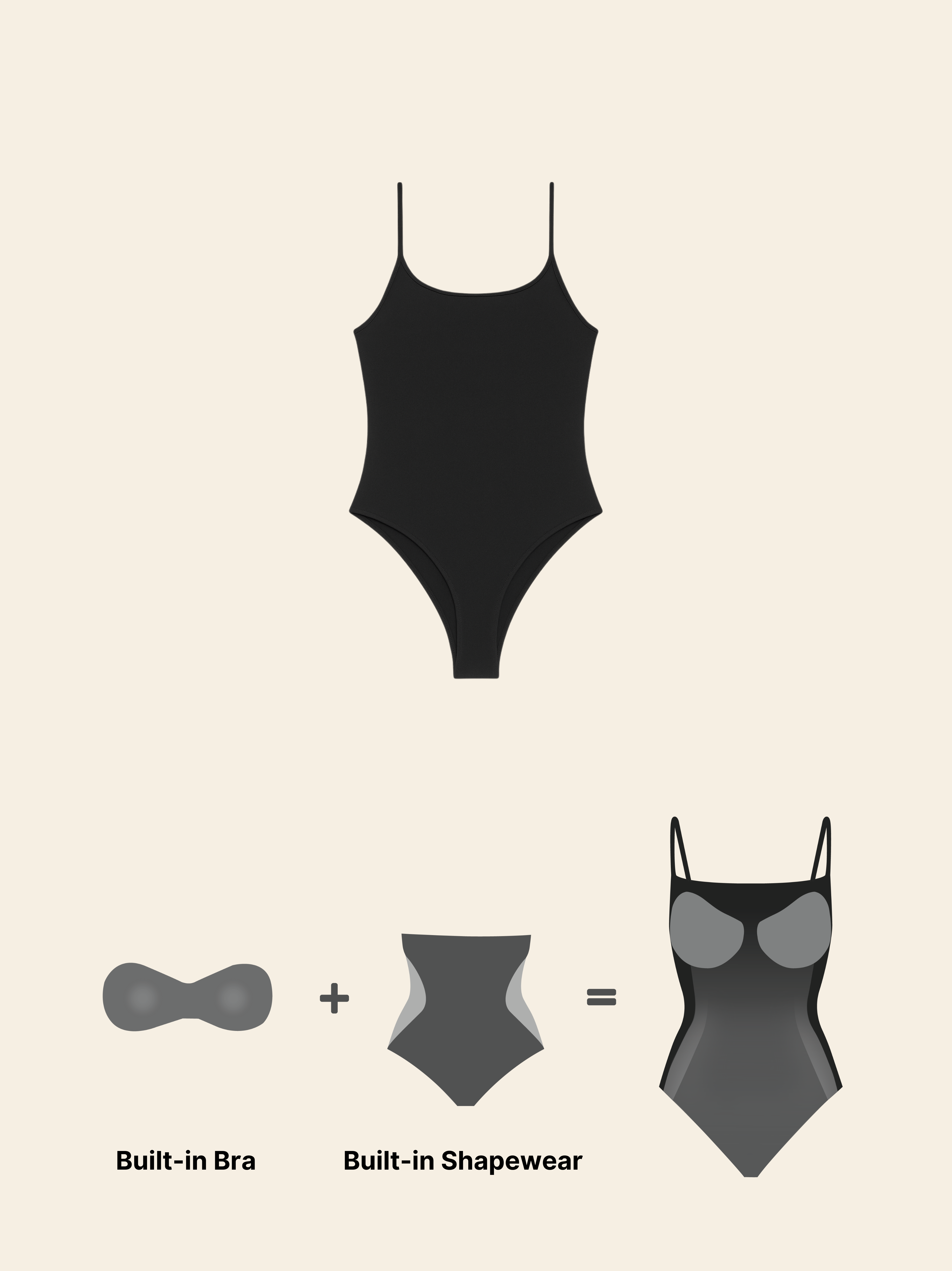 KAYSCULPT™ ADJUSTABLE BLACK BODYSUIT