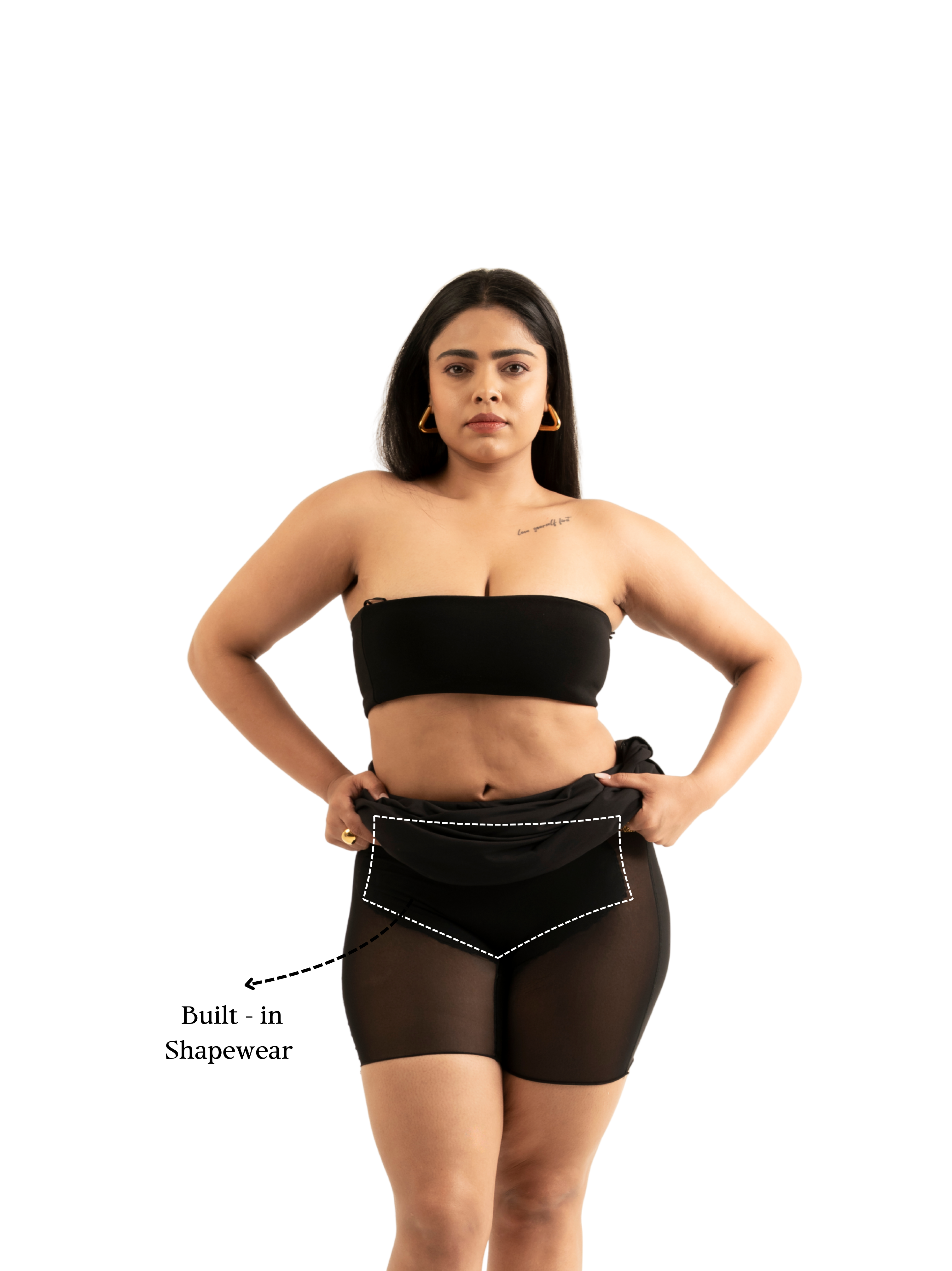 KAYSCULPT™ SHAPING SKIRT WITH IN-BUILT SHAPEWEAR