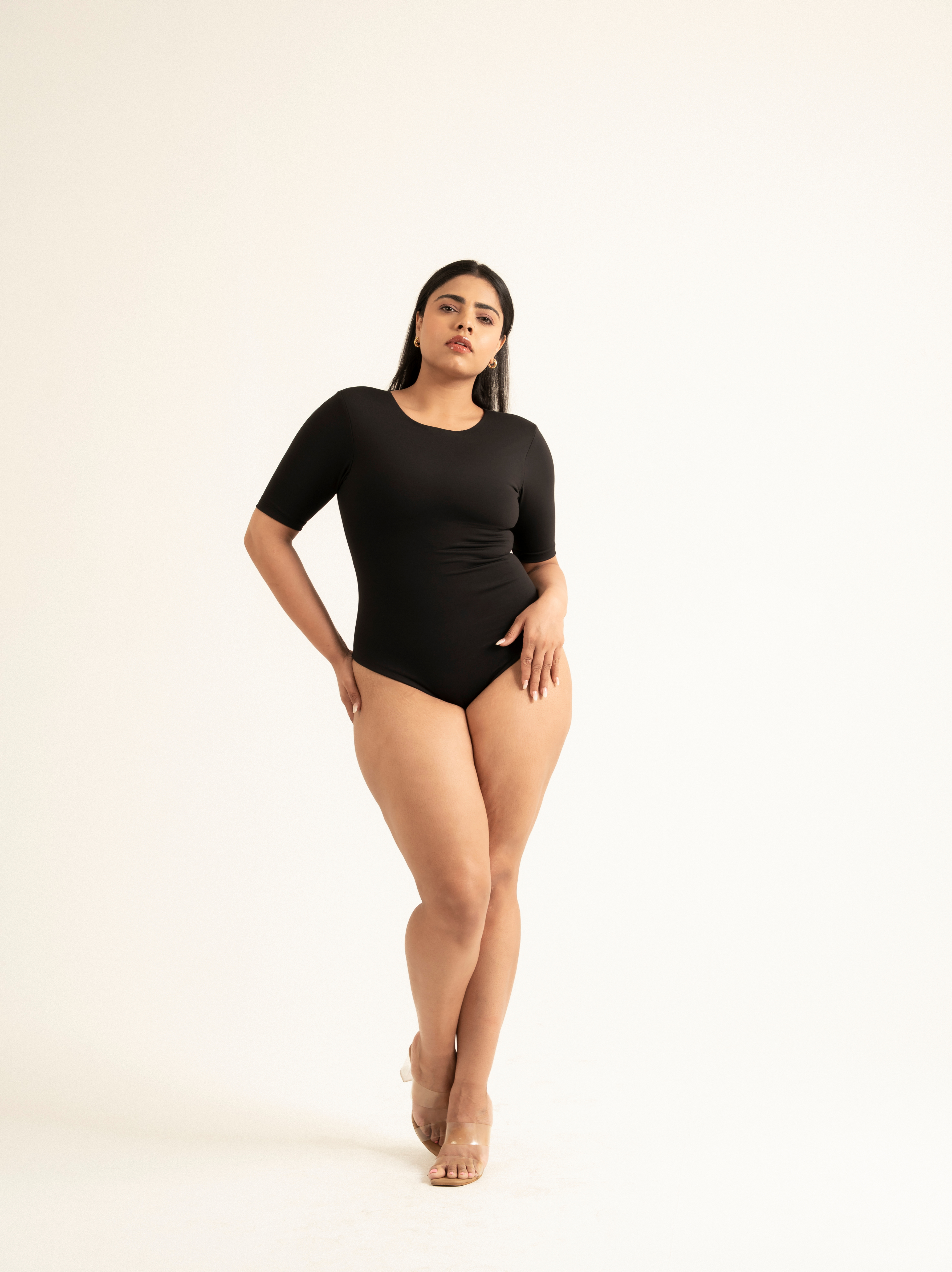 KAYSCULPT™ HALF SLEEVES BODYSUIT WITH IN-BUILT SHAPEWEAR