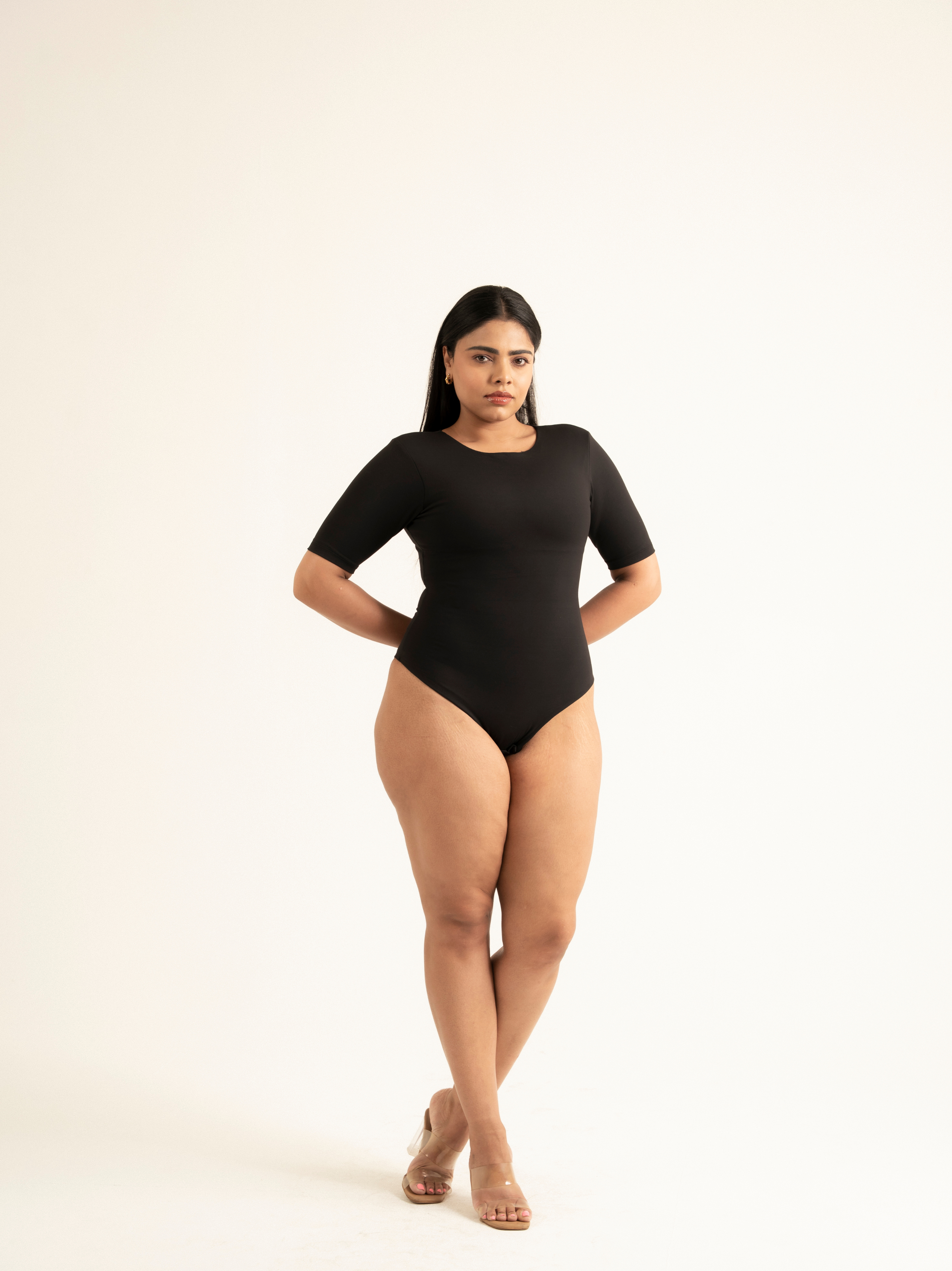 KAYSCULPT™ HALF SLEEVES BODYSUIT WITH IN-BUILT SHAPEWEAR
