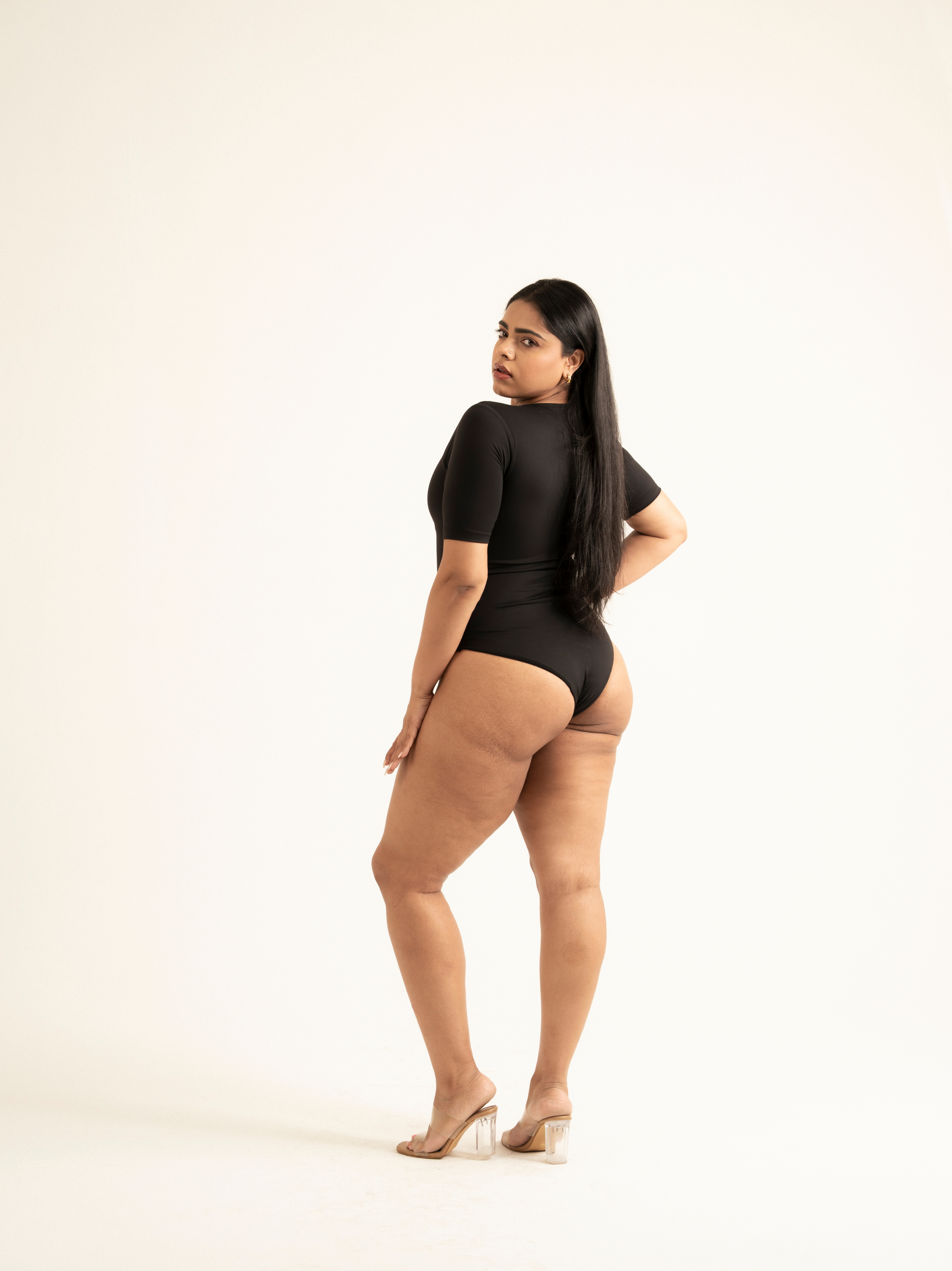Combo: KAYSCULPT™ ADJUSTABLE BLACK BODYSUIT & HALF SLEEVES BLACK BODYSUIT WITH IN-BUILT SHAPEWEAR