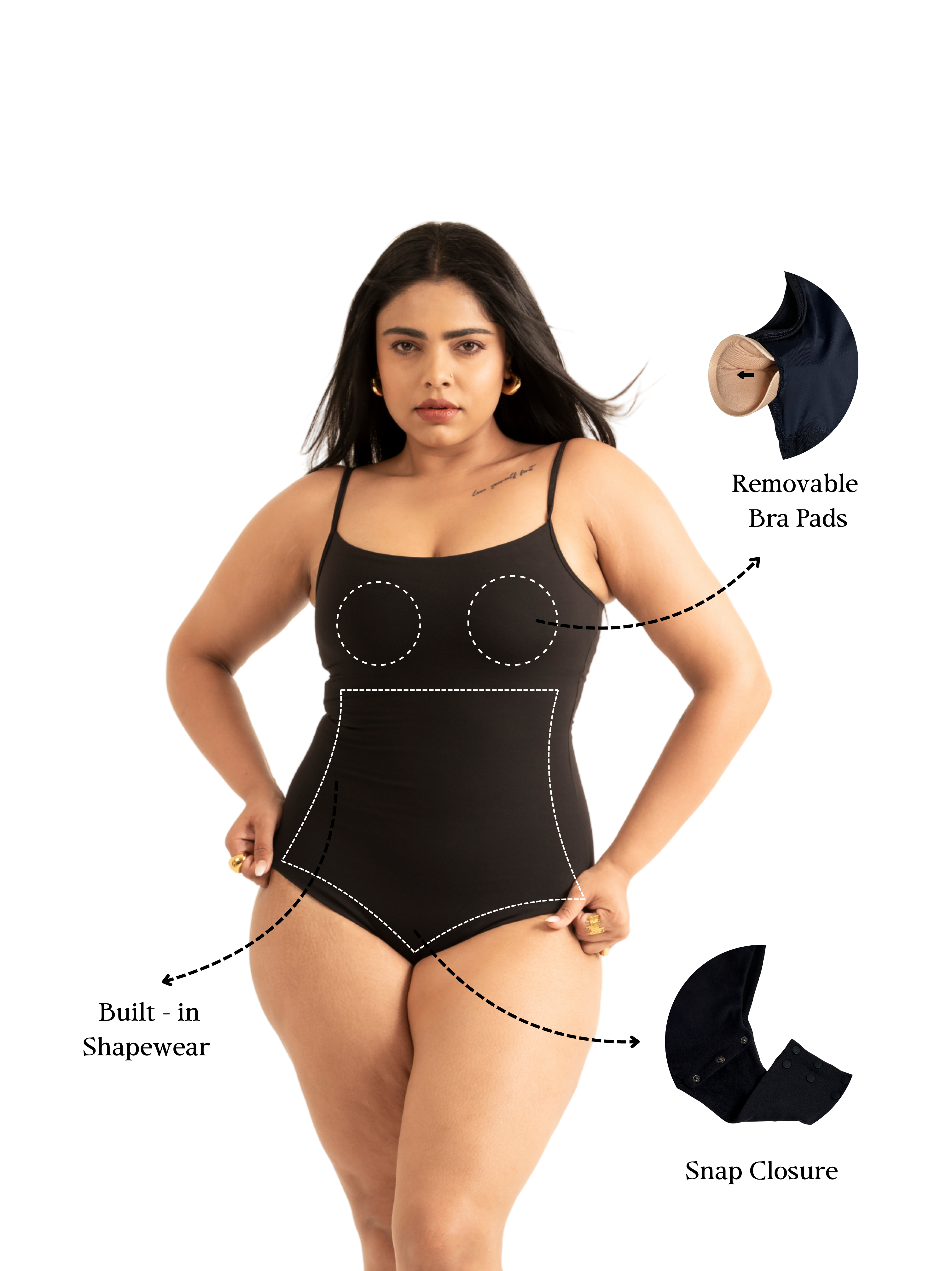 KAYSCULPT™ ADJUSTABLE BODYSUIT WITH IN-BUILT SHAPEWEAR