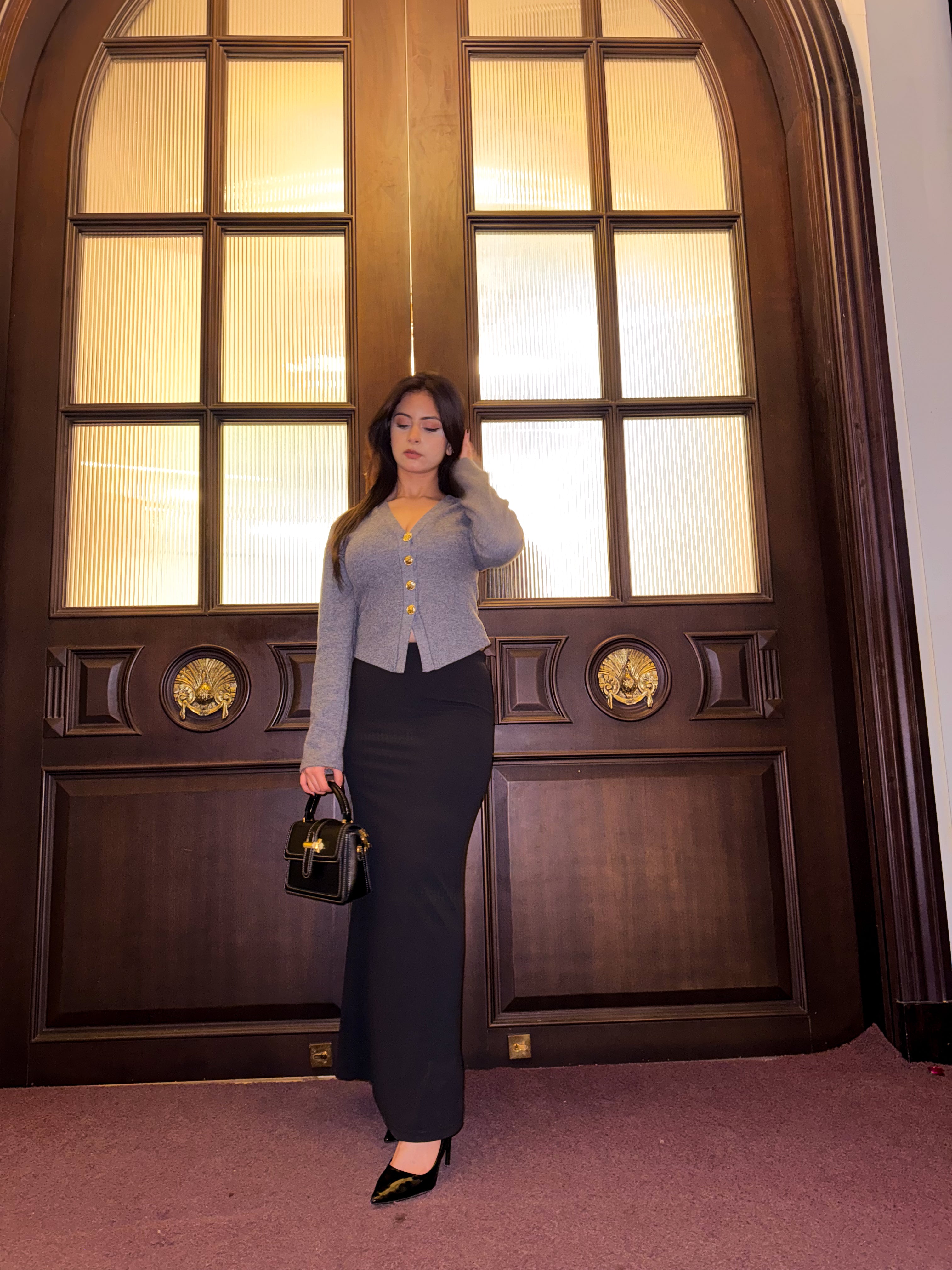 DATE NIGHT MAXI SKIRT - BLACK