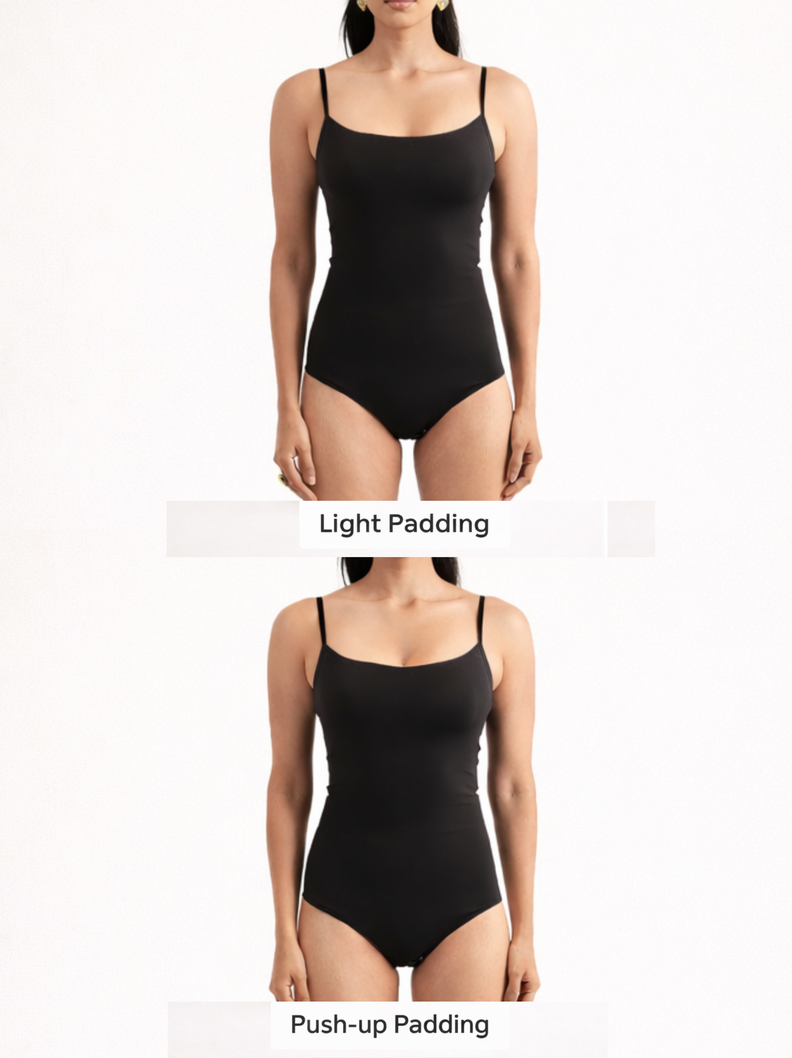 ADJUSTABLE STRAPS BUILT IN BRA BODYSUIT